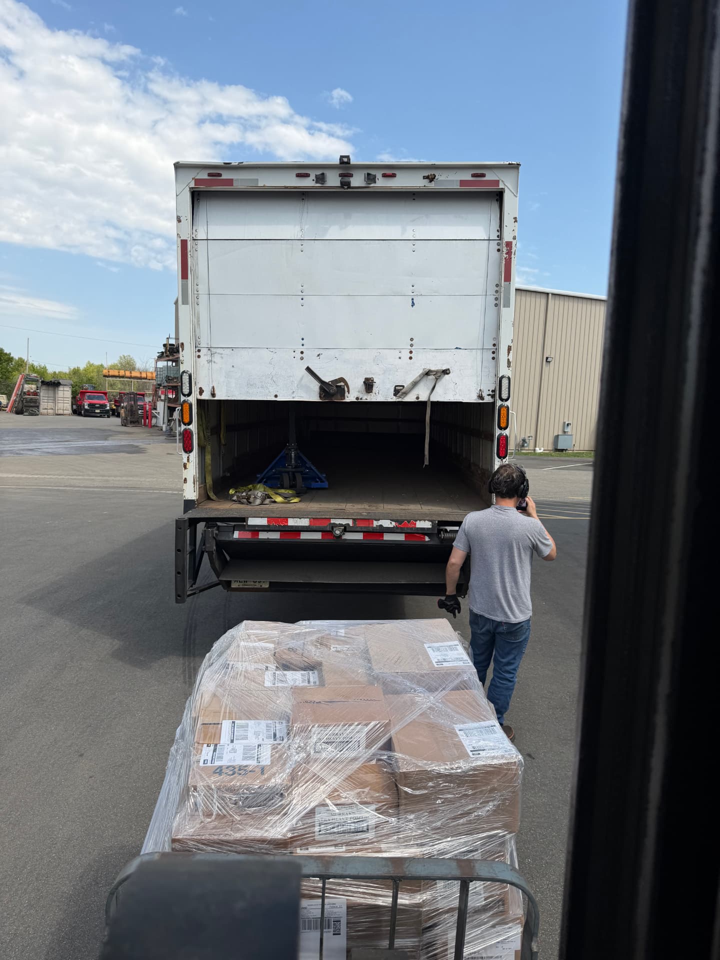 Wrapped cases ready for same-week delivery to New Jersey partners.